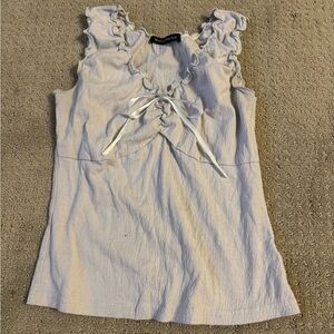 Brandy Melville tank baby blue. One size fits all. Like new.